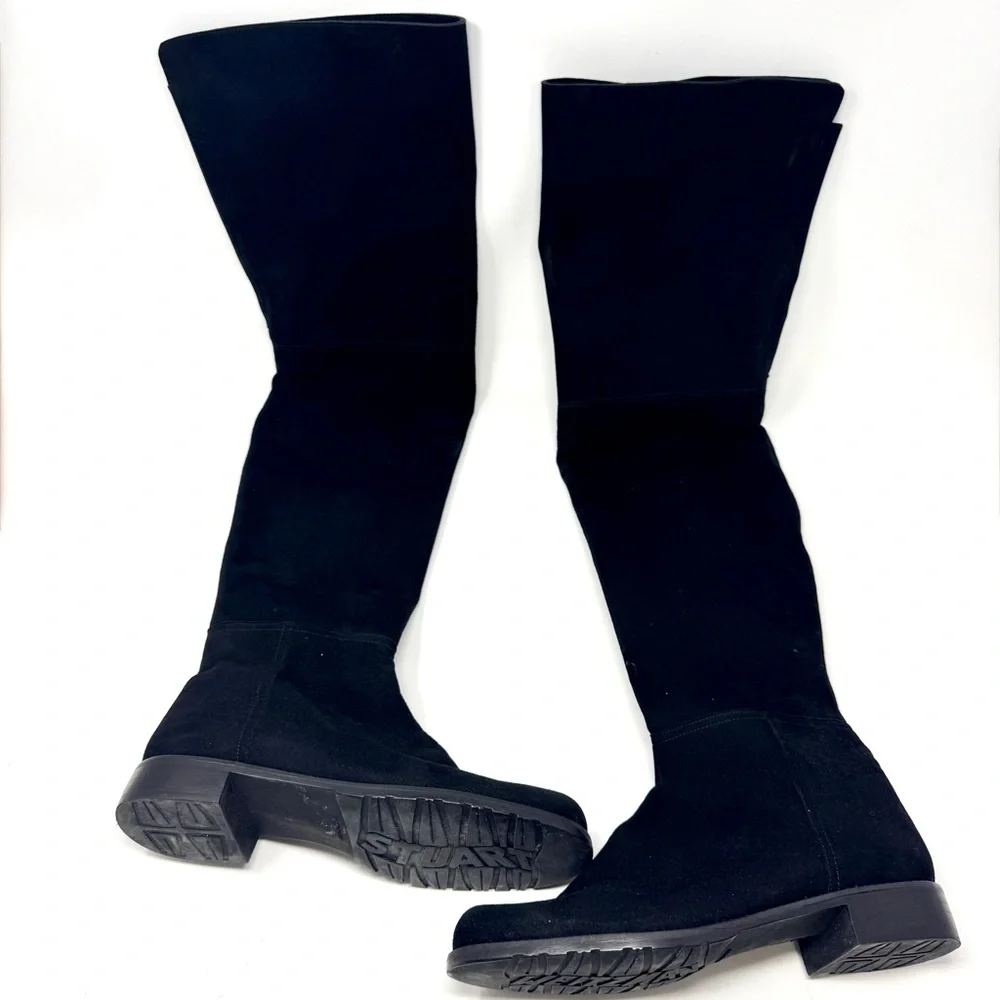 Stuart Weitzman Hilo Black Over-the-Knee Boots